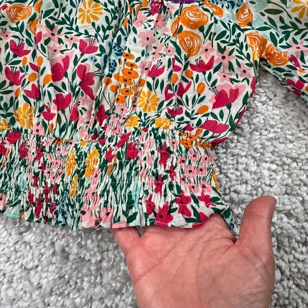 Olivia James The Label Floral Crop Off The Shoulder Top - Picture 6 of 8